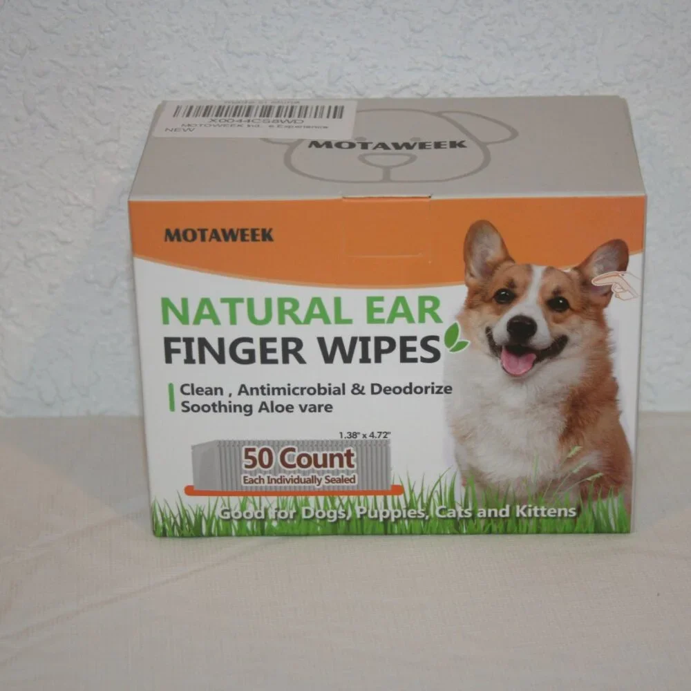 Motaweek Dog & Cat Finger Ear Cleaning Wipes 50 Pk 1.28